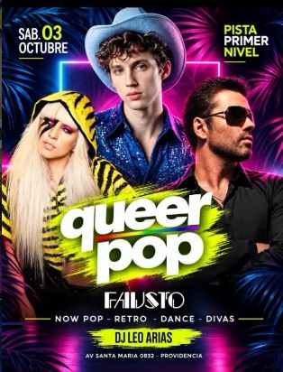 Flyer de Queer Pop